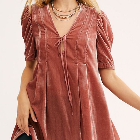 Free People Dresses & Skirts - Free people Adelle rose tunic dress size L